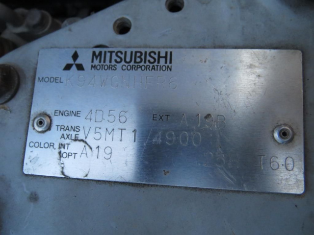 MITSUBISHI PAJERO SPORT - двигатель 2.5TD 4D56