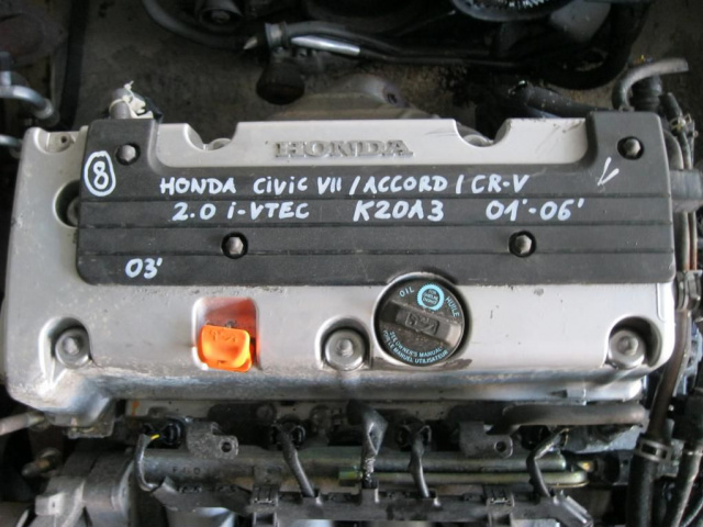 Двигатель HONDA CIVIC ACCORD CR-V 2.0 I-VTEC K20A3