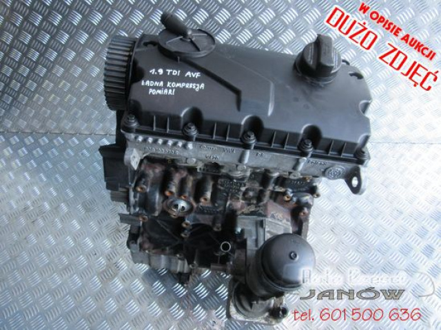 Двигатель Skoda Superb 1.9 TDI 130 KM AVF pomiar !