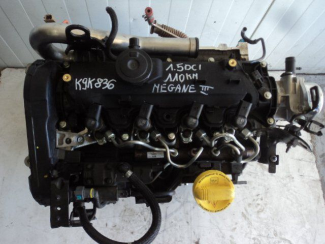 RENAULT MEGANE III SCENIC 1.5 DCI двигатель K9K836