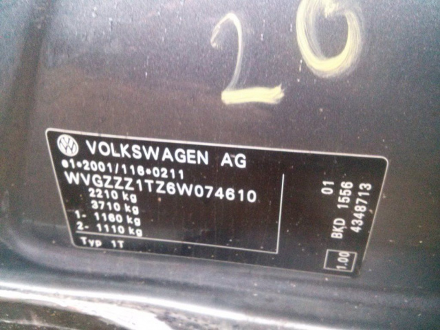 Двигатель VW TOURAN, GOLF, OCTAVIA 2.0 TDI, 140 л.с., BKD
