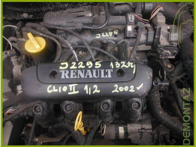 20580 двигатель RENAULT CLIO II D7F 746 1.2 8V FILM