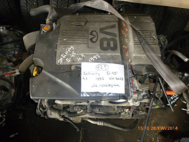 INFINITI Q45 4.1 1997 двигатель голый без навесного оборудования