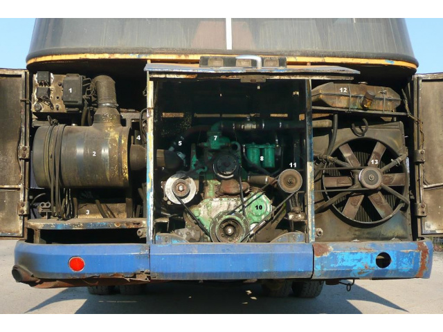 Двигатель LEYLAND z коробка передач od AUTOSAN h9