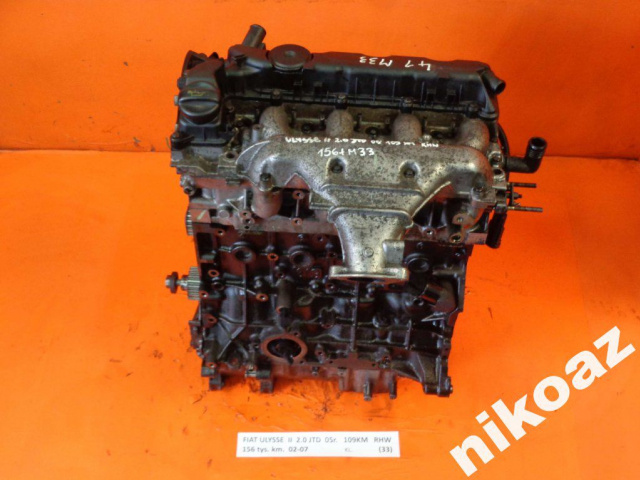 FIAT ULYSSE II 2.0 JTD 05 109 л.с. RHW двигатель