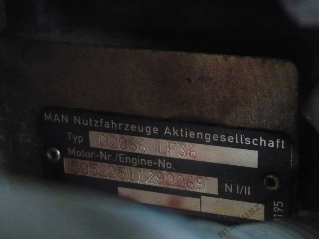 Двигатель MAN TGX 440 D2066 LF36