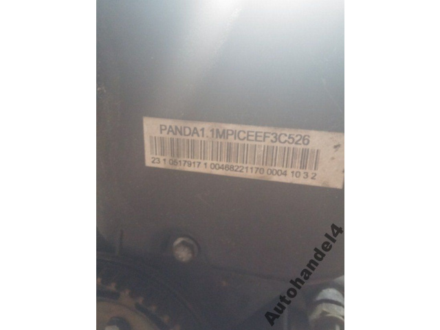 Двигатель FIAT PANDA SEICENTO 1.1 MPI 187A1000
