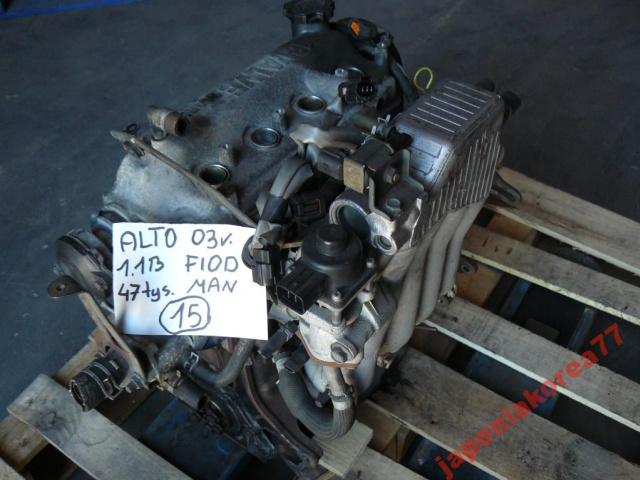 SUZUKI ALTO 2002 2003 двигатель 1.1B F10D F-VAT