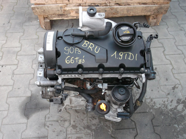 Двигатель BRU VW GOLF 5 PLUS 1.9 TDI 90 KM 66 тыс