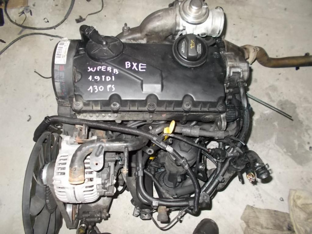 Двигатель без навесного оборудования SKODA SUPERB I 05г. 1.9 TDI 130 л.с. AWX