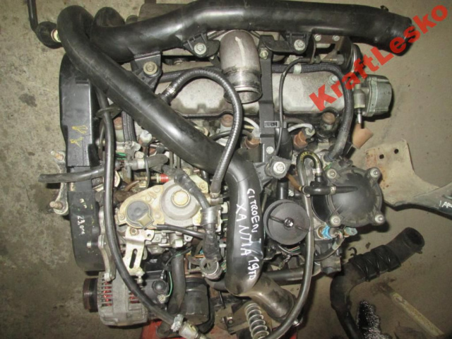 Двигатель CITROEN XANTIA 1.9TD голый BEZ навесного оборудования
