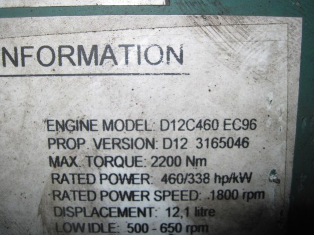 Двигатель D12C Volvo FH 12 Euro 3 в сборе 460KM