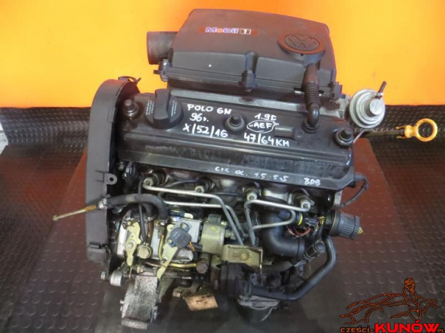 Двигатель VW POLO III 64 KM 1.9 D AEF в сборе