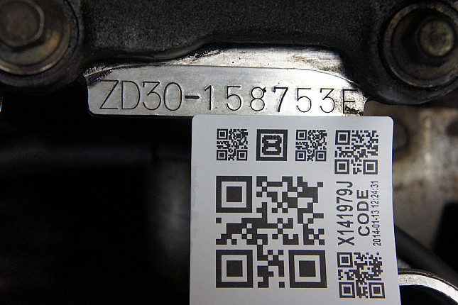 Номер двигателя и фотография площадки NISSAN ZD30DDTi