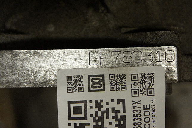 Номер двигателя и фотография площадки Mazda LF17