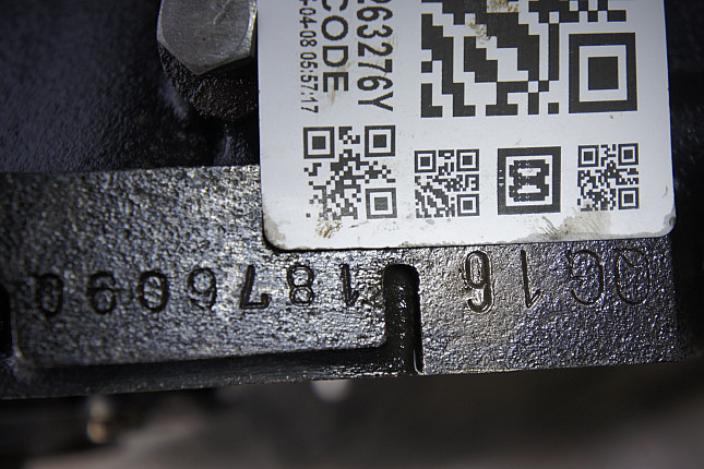 Номер двигателя и фотография площадки Nissan QG16DE