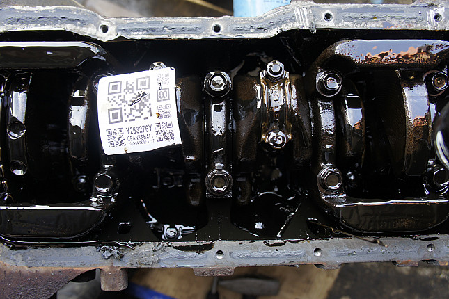 Фотография блока двигателя без поддона (коленвала) Nissan QG16DE