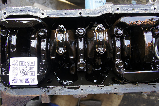 Фотография блока двигателя без поддона (коленвала) Nissan QG16DE