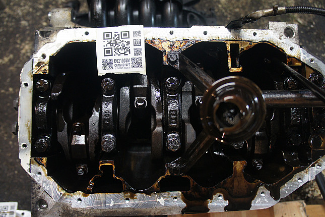 Фотография блока двигателя без поддона (коленвала) VW APE