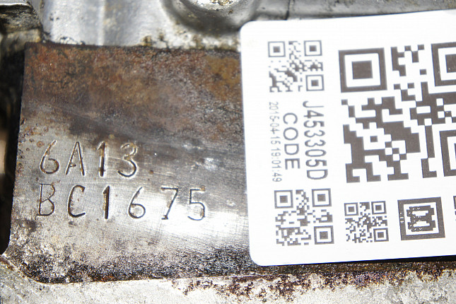 Номер двигателя и фотография площадки Mitsubishi 6A13