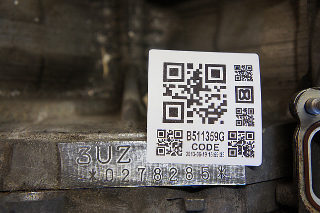 Номер двигателя и фотография площадки LEXUS 3UZ-FE