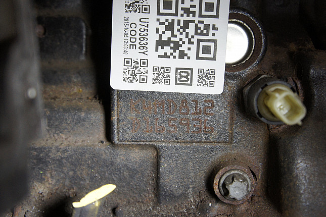 Номер двигателя и фотография площадки Renault K4M D 812