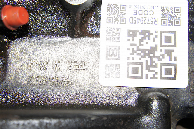 Номер двигателя и фотография площадки RENAULT F9Q 732