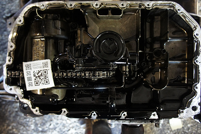 Фотография блока двигателя без поддона (коленвала) AUDI BAU