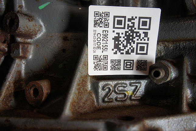 Номер двигателя и фотография площадки TOYOTA 2SZ D918865
