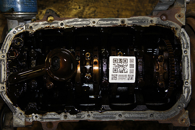 Фотография блока двигателя без поддона (коленвала) Hyundai G4ED-G