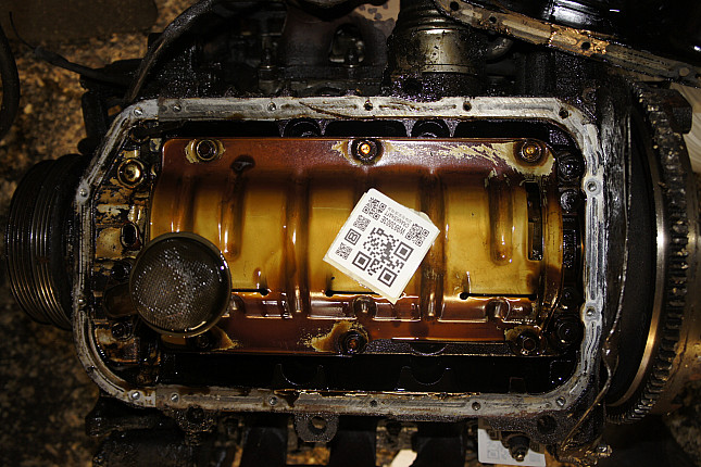 Фотография блока двигателя без поддона (коленвала) MITSUBISHI 6A12 