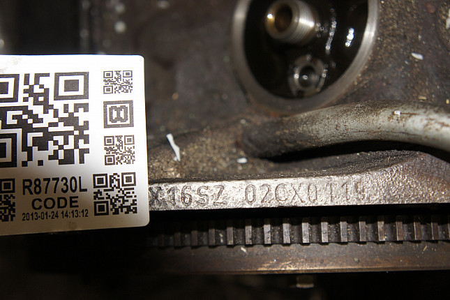 Номер двигателя и фотография площадки OPEL X 16 SZ