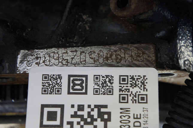 Номер двигателя и фотография площадки Mercedes OM 611.980
