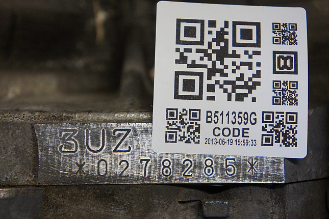 Номер двигателя и фотография площадки LEXUS 3UZ-FE