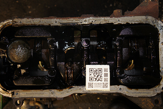 Фотография блока двигателя без поддона (коленвала) NISSAN GA14