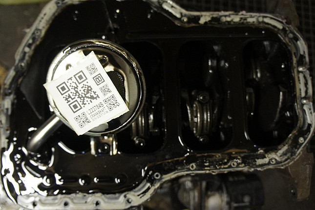 Фотография блока двигателя без поддона (коленвала) Toyota 2C-TE
