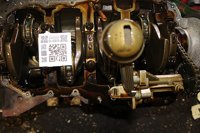 Фотография блока двигателя без поддона (коленвала) RENAULT K4M D 812