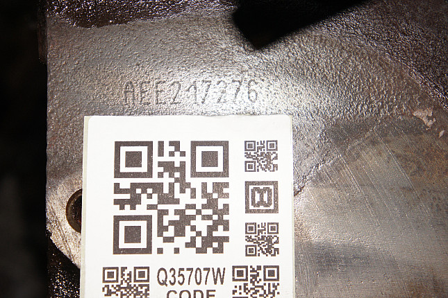 Номер двигателя и фотография площадки SKODA AEE