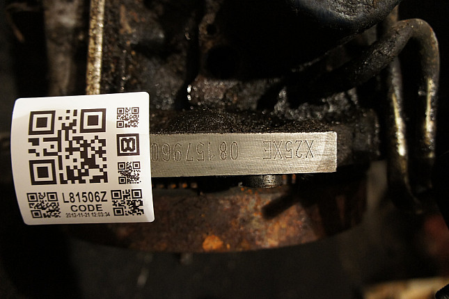 Номер двигателя и фотография площадки OPEL X 25 XE
