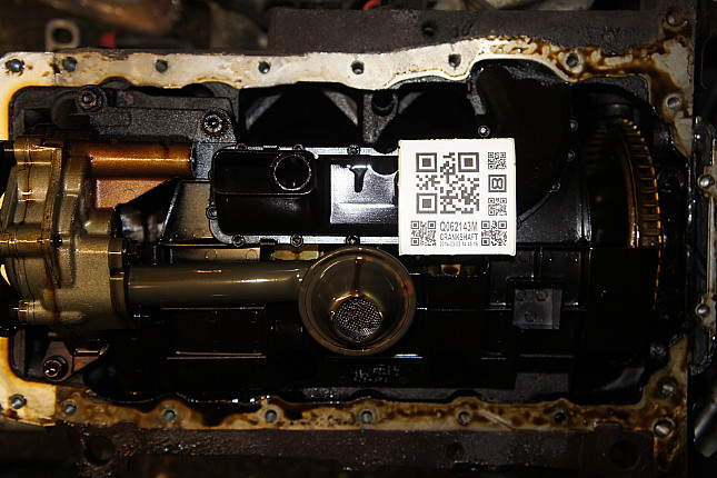 Фотография блока двигателя без поддона (коленвала) AUDI BAM