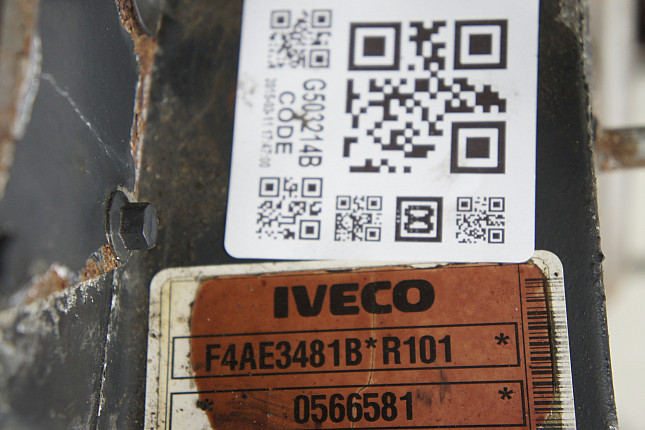 Номер двигателя и фотография площадки Iveco F4AE3481B