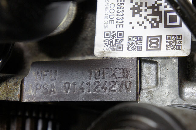 Номер двигателя и фотография площадки Peugeot NFU (TU5JP4)