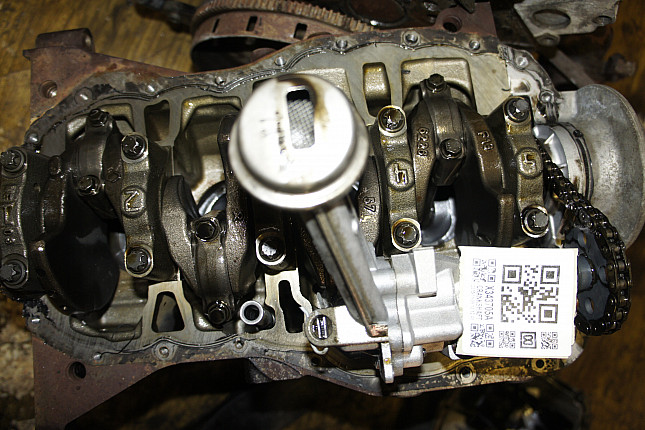 Фотография блока двигателя без поддона (коленвала) Renault K9K 732