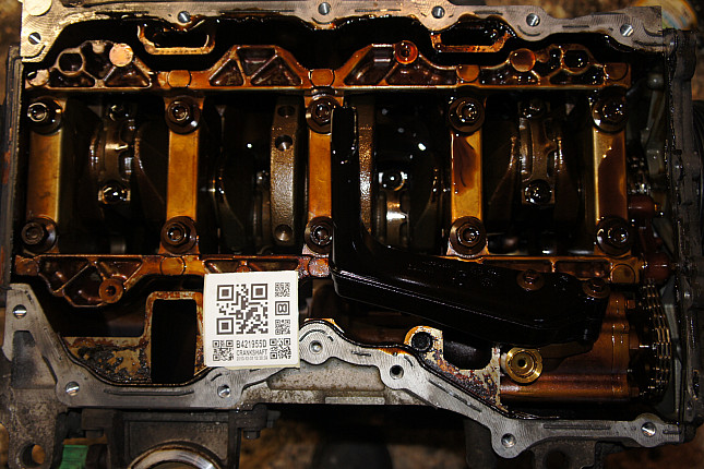 Фотография блока двигателя без поддона (коленвала) Ford AODA