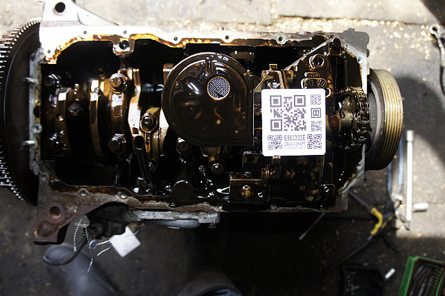 Фотография блока двигателя без поддона (коленвала) Peugeot NFU (TU5JP4)