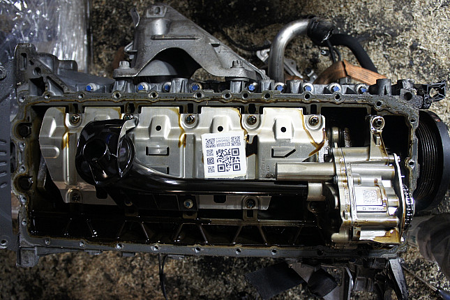 Фотография блока двигателя без поддона (коленвала) BMW N 52 B 25AF