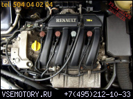 ДВИГАТЕЛЬ K4M 748 RENAULT CLIO II III 1.6 16V 107 KM